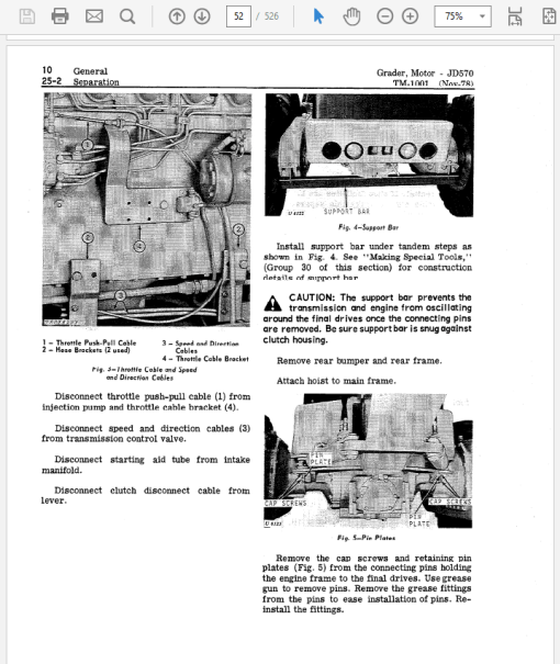 John Deere 570, 570A Motor Grader Repair Technical Manual (TM1001) - Image 5