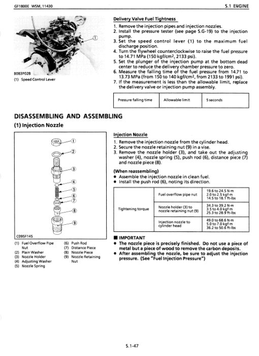 Kubota GF1800, GF1800E Lawn Mower Workshop Service Manual - Image 4