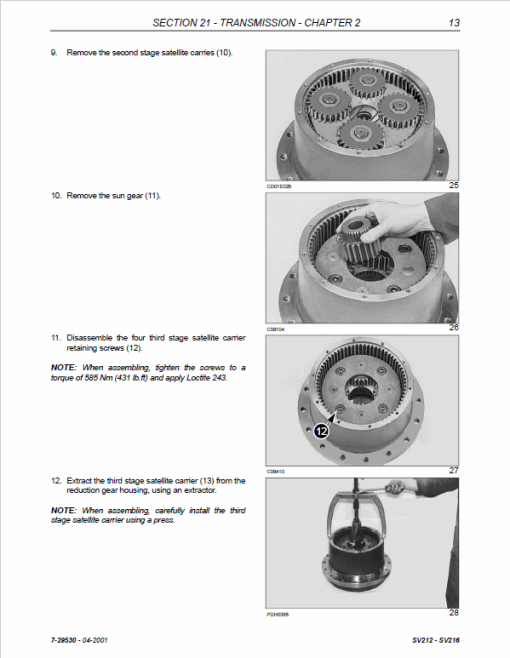 Case SV212, SV216 Vibratory Rollers Service Manual - Image 5