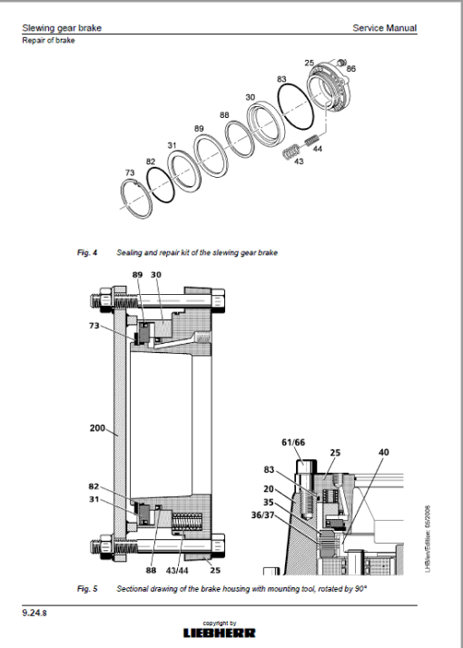 Liebherr A309, A311, A312, A314, A316, R313, R317 Litronic TCD Excavator Manual - Image 4