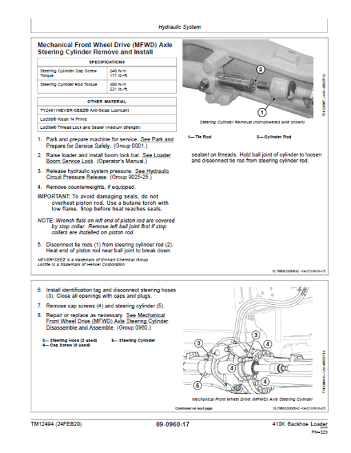 John Deere 410K Backhoe Loader Repair Technical Manual (S.N after E219607 - ) - Image 4