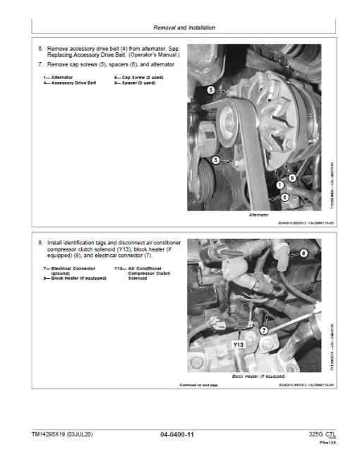 John Deere 325G Compact Track Loader Repair Technical Manual (S.N after J328658 - ) - Image 4