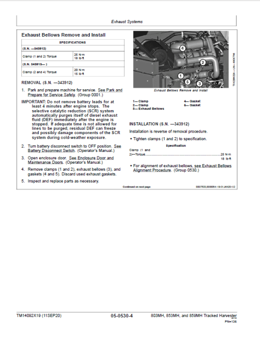 John Deere 803MH, 853MH, 859MH Harvester Open-Loop Repair Manual (S.N F293917 - & L343913 -) - Image 4