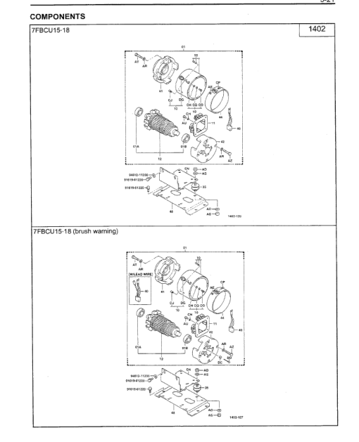 Toyota 7FBCU30, 7FBCU32, 7FBCU35, 7FBCU45, 7FBCU55 Forklift Repair Manual - Image 4