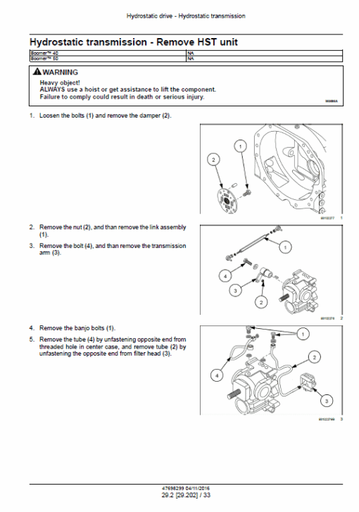 New Holland Boomer 40 and Boomer 50 Tractor Service Manual - Image 3