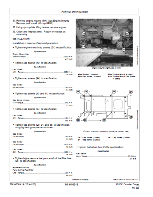 John Deere 1050K Crawler Dozer Technical Manual (SN. C318802-) - Image 3