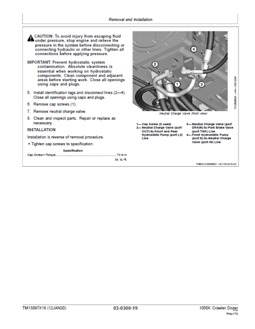 John Deere 1050K Crawler Dozer Technical Manual (SN. from F268234 - F318801) - Image 3