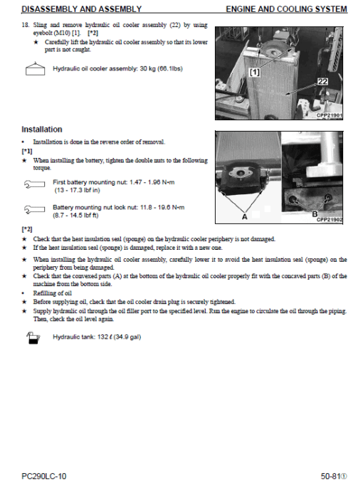 Komatsu PC290LC-10 Excavator Service Manual - Image 4