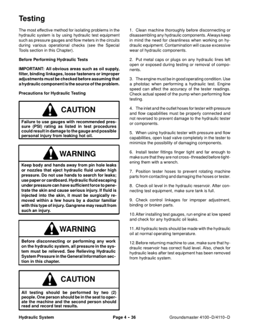 Toro Groundsmaster 4100-D, 4110-D (Model 30449, 30447) Service Repair Manual - Image 3