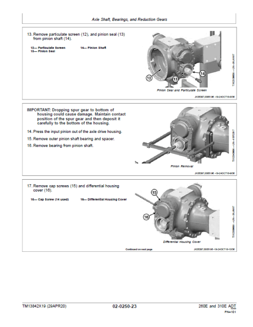 John Deere 260E and 310E Articulated Dump Truck Technical Manual (SN. from F677827) - Image 4