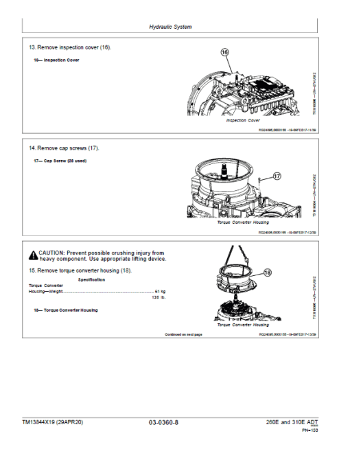 John Deere 260E and 310E Articulated Dump Truck Technical Manual (SN. from D677827) - Image 4