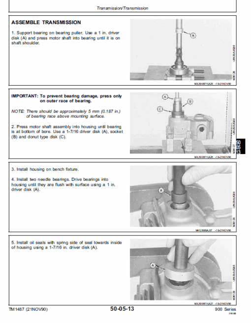 John Deere F911, F912,  F915, F925, F932, F935 Front Mowers Technical Manual - Image 5