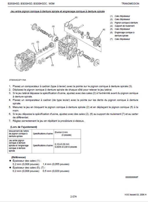 Kubota B2630HSD, B3030HSD Tractor Workshop Manual - Image 4