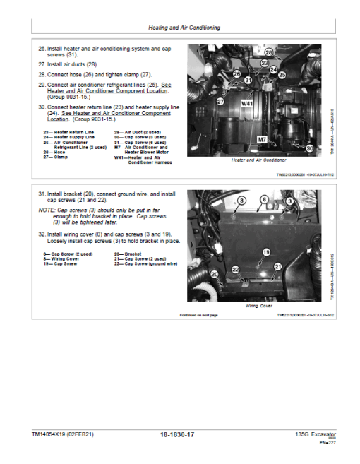 John Deere 135G Excavator Repair Technical Manual (SN. F500001-) - Image 5