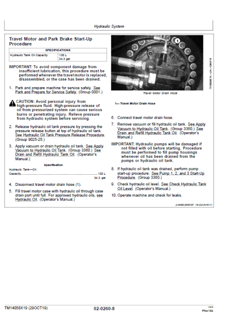 John Deere 245GLC Excavator Repair Technical Manual (SN. F800001-) - Image 4