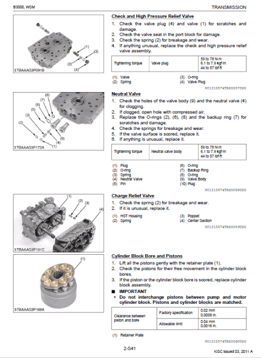 Kubota B3000 Tractor Workshop Service Manual - Image 4