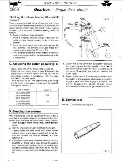 Massey Ferguson 3610, 3630, 3650, 3655 Tractor Service Manual - Image 4