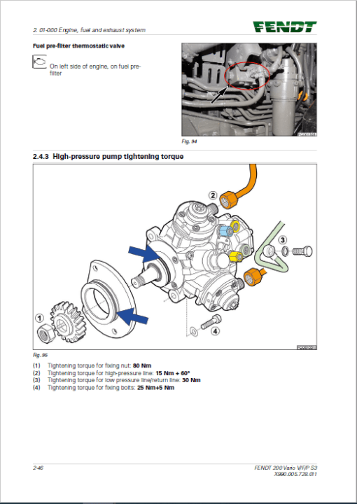 Fendt 207, 208, 209, 210, 211 Vario VFP S3 Tractors Workshop Repair Manual - Image 4