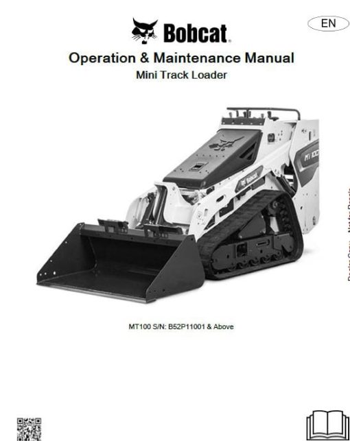 Bobcat MT100 Mini Track Loader Service Repair Manual - Image 4