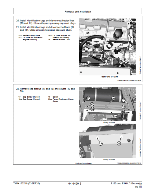 John Deere E130, E140LC Excavator Repair Technical Manual (SN. after D300003 - ) - Image 4