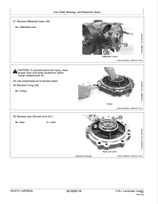 John Deere 210LJ Landscape Loader Repair Technical Manual - Image 4