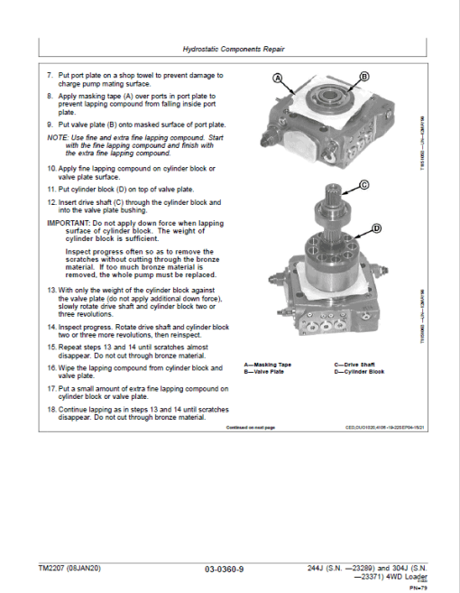 John Deere 244J, 304J 4WD Loader Technical Manual (SN. before 23289) - Image 4