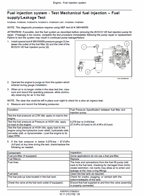 New Holland Engines F4CE/DE/HE NEF Tier 3 Service Manual - Image 4