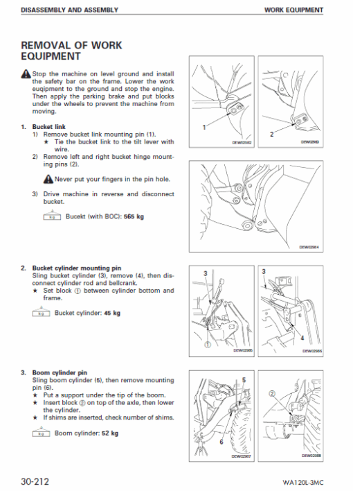 Komatsu WA120L-3, WA120L-3MC Wheel Loader Service Manual - Image 4