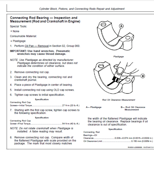 John Deere 4TNV98, 4TNV98T Diesel Engines Repair Manual (CTM130319) - Image 4