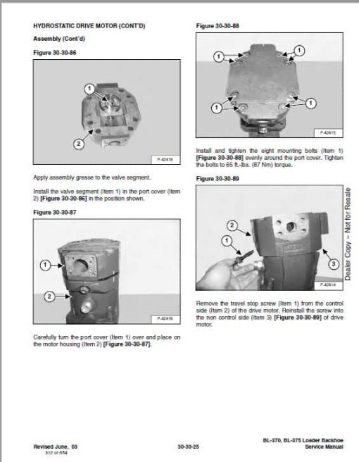 Bobcat BL370, BL375 Loader Service Repair Manual - Image 4