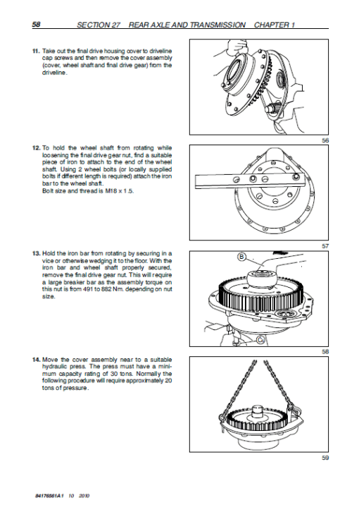 New Holland TD5010, TD5020 Tractor Service Manual - Image 4