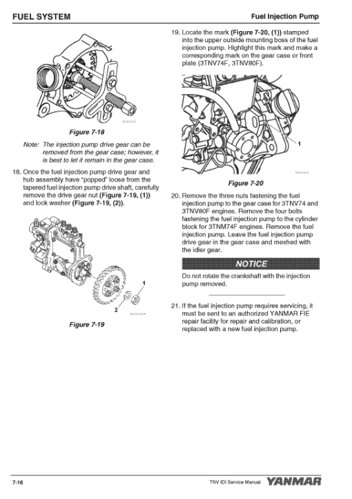 Yanmar 3TNM74F, 3TNV74F, 3TNV80F Engines Repair Service Manual - Image 4