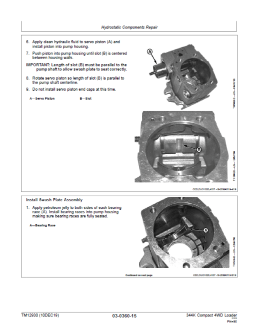 John Deere 344K Loader Repair Technical Manual (SN. after B030077) - Image 4