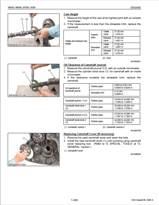 Kubota M5040, M6040, M7040 Tractor Workshop Manual - Image 3