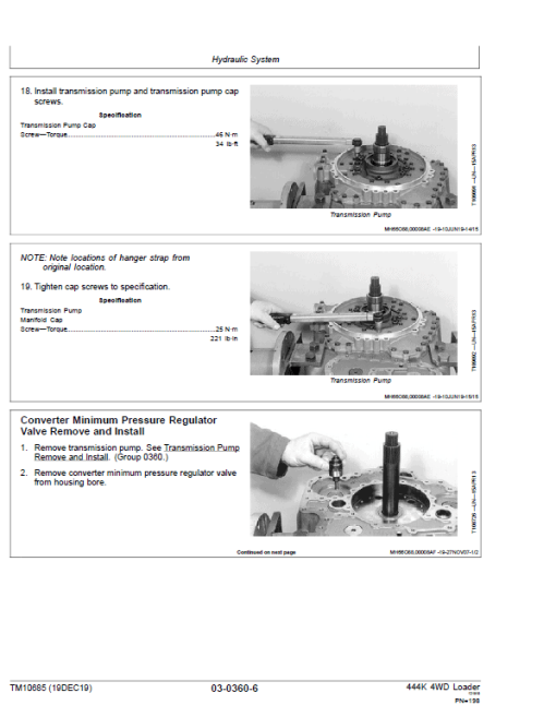 John Deere 444K 4WD Loader Engine 4045HDW54 (T3) Technical Manual (SN. before 642100) - Image 3