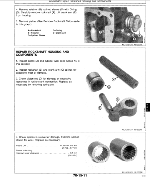 John Deere 655, 755, 855, 955, 756 and 856 Compact Tractors (TM1360) - Image 5