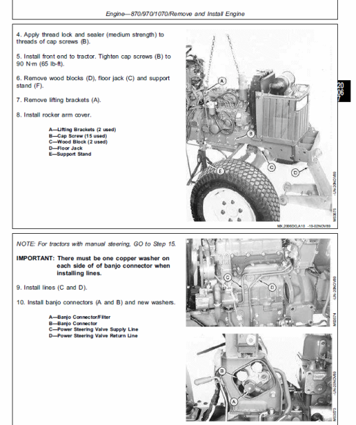 John Deere 670, 770, 790, 870, 970, 1070 Compact Utility Tractor Technical Manual (TM1470) - Image 5