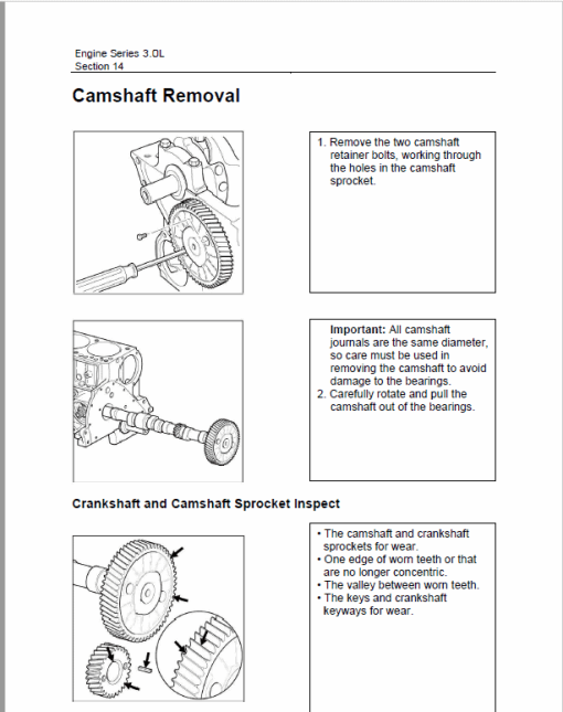 OM Pimespo Engine 3.0L For Forklift Trucks Repair Rules Manual - Image 4