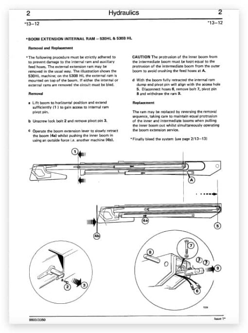 JCB 520HL/M, 525HL/B, 530HL/B and 540B/BM Loadall Service Manual - Image 3