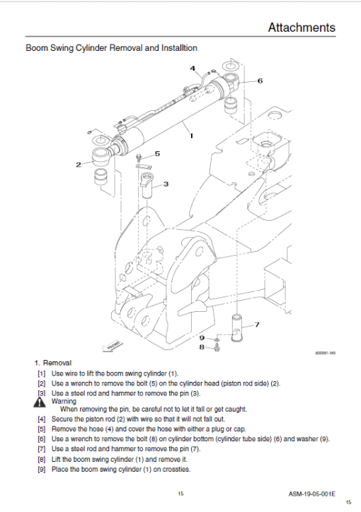 Sumitomo SH80-3B Hydraulic Excavator Repair Service Manual - Image 4