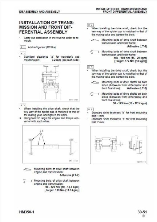 Komatsu HM350-1 Dump Truck Service Manual - Image 4