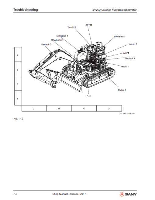 Sany SY26U Hydraulic Excavator Repair Service Manual - Image 4