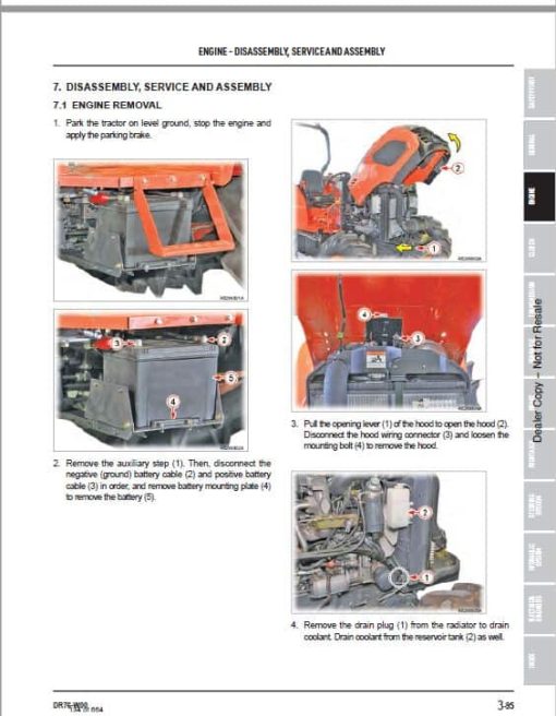 Bobcat CT4045, CT4050, CT4055 Compact Tractor Service Repair Manual - Image 4