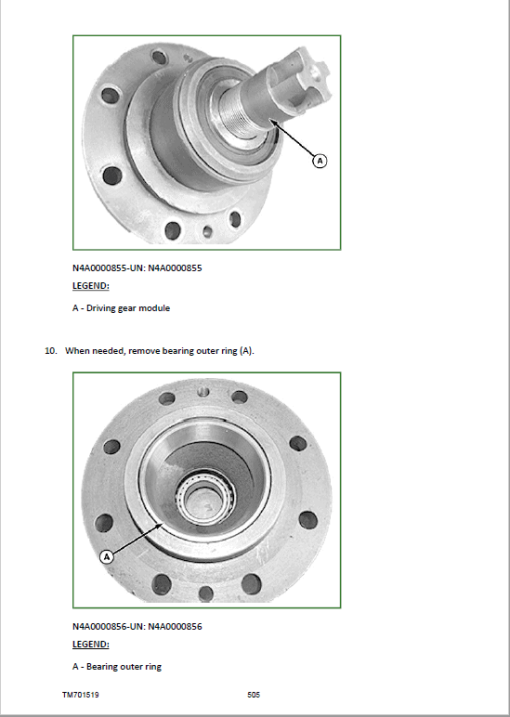 John Deere 500, 504, B550, B554 Tractors Repair Technical Manual - Image 4