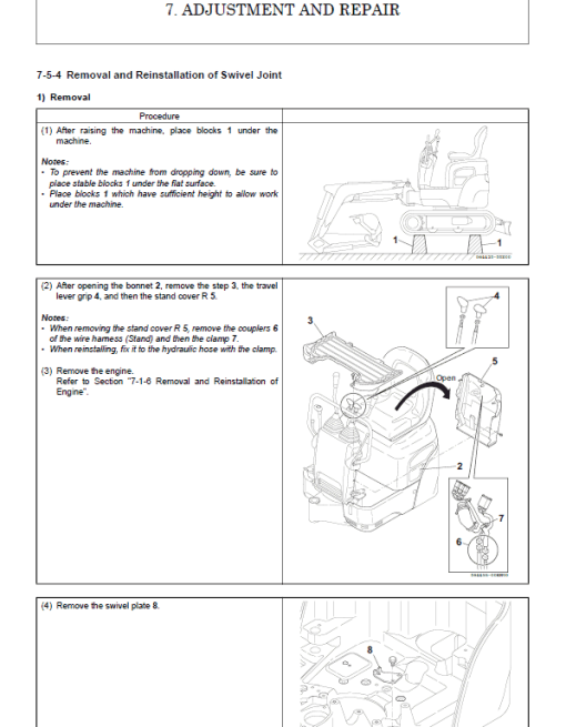 Kobelco SK008-1E Hydraulic Excavator Repair Service Manual - Image 4