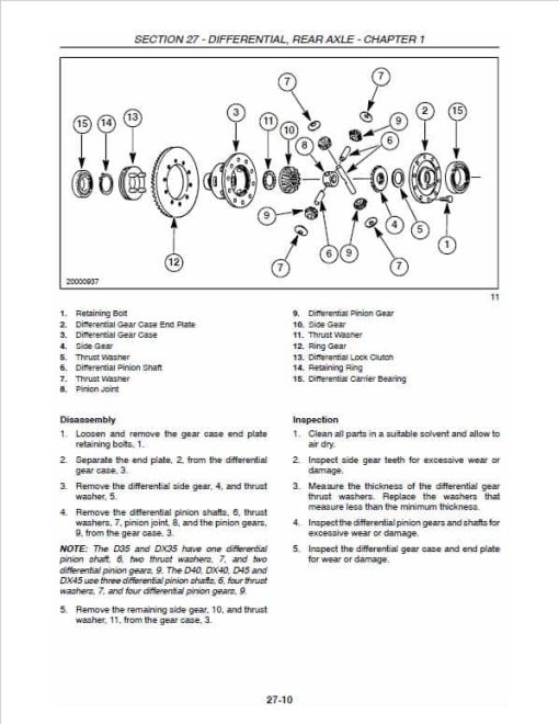 Case D35, D40, D45 Tractor Service Manual - Image 4