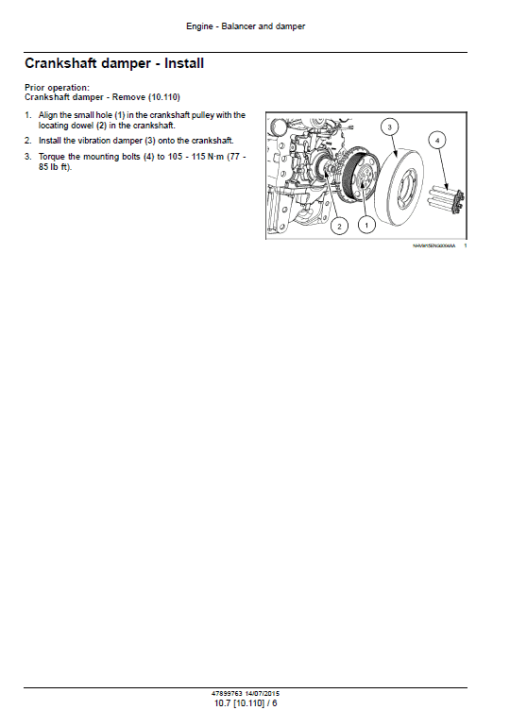 NEF Four Cylinder Mechanical Tier 2 and Stage II Engine Manual - Image 4