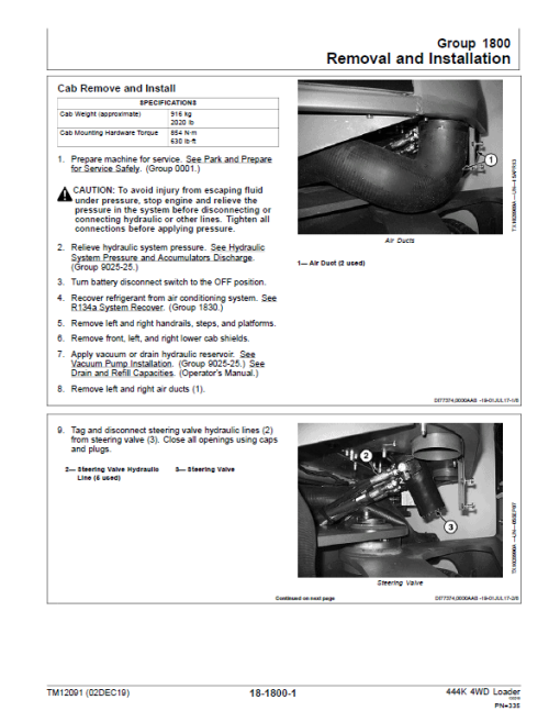 John Deere 444K 4WD Loader Engine 4045HDW56 iT4 Technical Manual (SN. 642101 - 670307) - Image 3