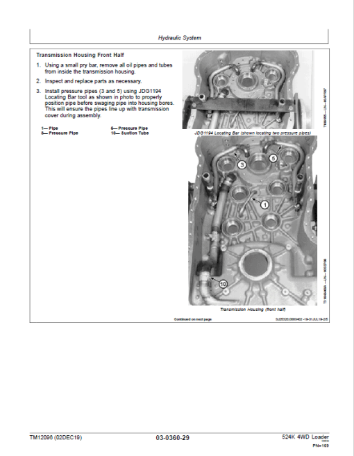 John Deere 524K 4WD Loader Technical Manual (SN. D642246 - D670307) - Image 4