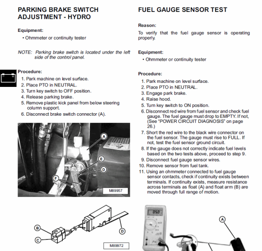 John Deere 4100 Compact Utility Tractors Technical Manual (TM1630) - Image 6